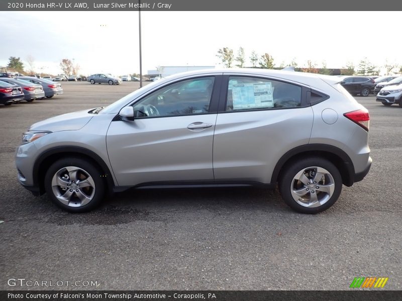Lunar Silver Metallic / Gray 2020 Honda HR-V LX AWD