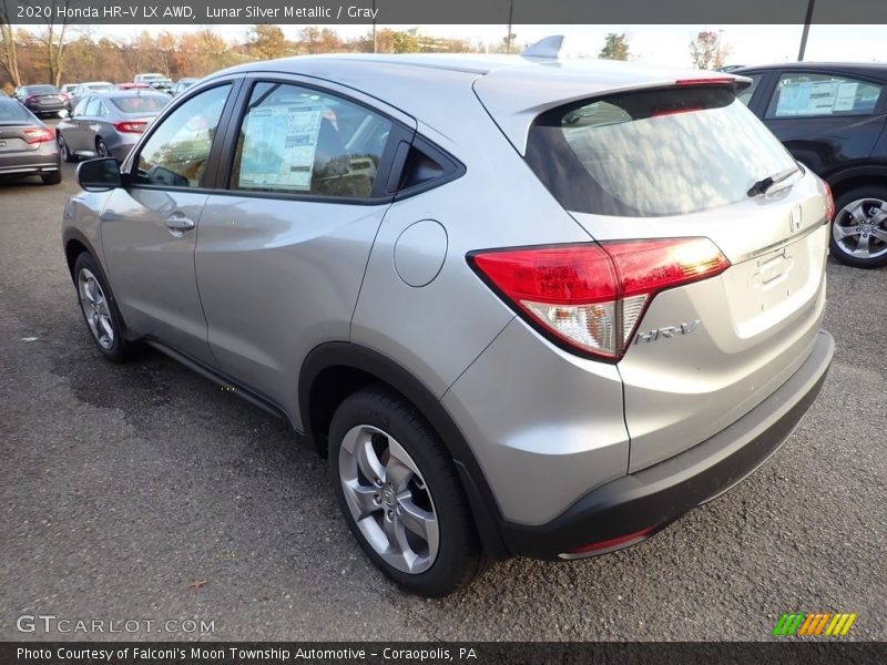 Lunar Silver Metallic / Gray 2020 Honda HR-V LX AWD