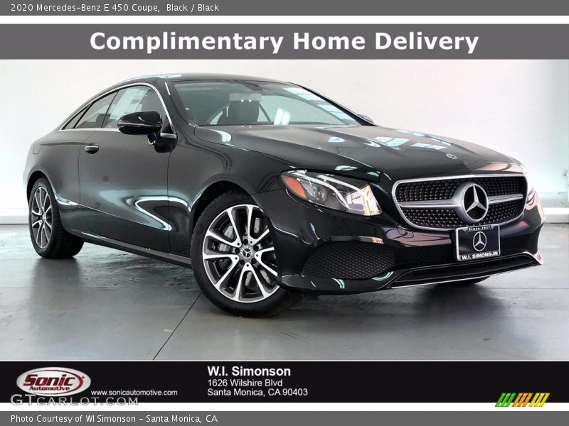 Black / Black 2020 Mercedes-Benz E 450 Coupe