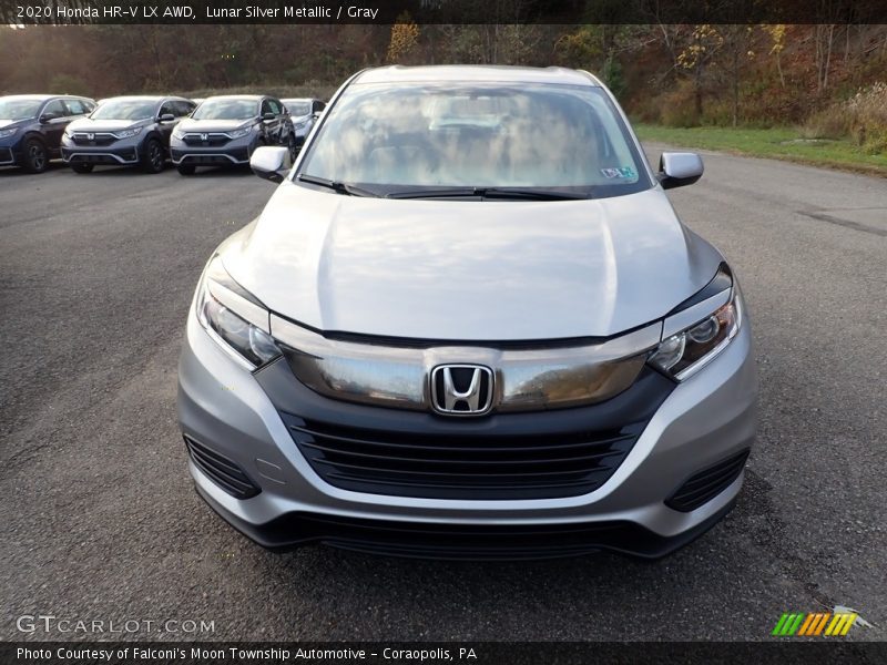 Lunar Silver Metallic / Gray 2020 Honda HR-V LX AWD