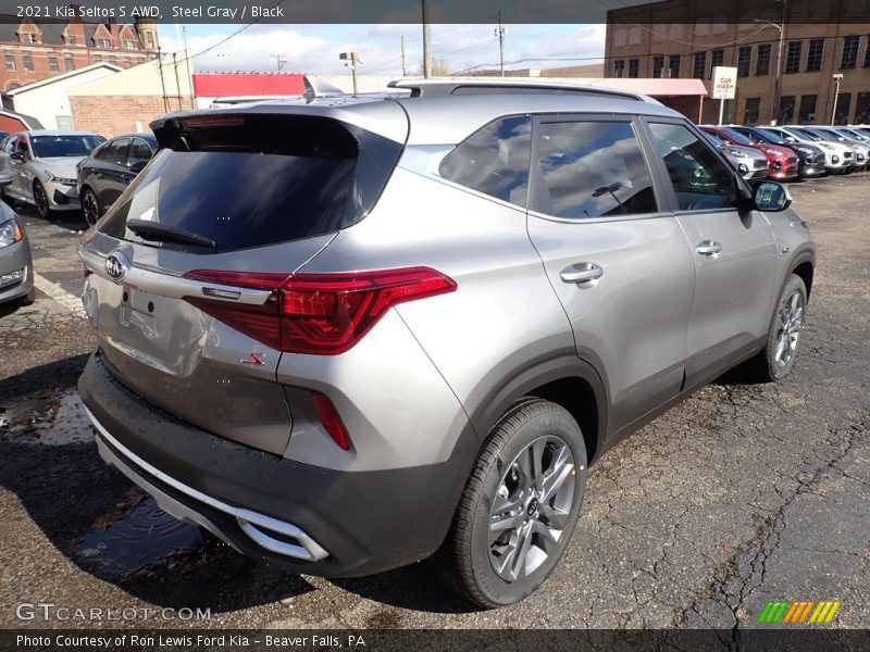 Steel Gray / Black 2021 Kia Seltos S AWD