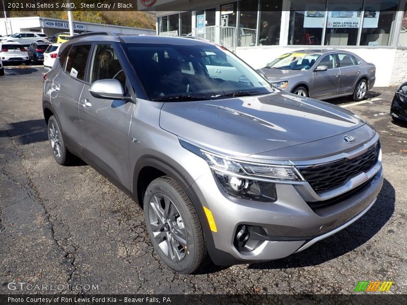 Steel Gray / Black 2021 Kia Seltos S AWD
