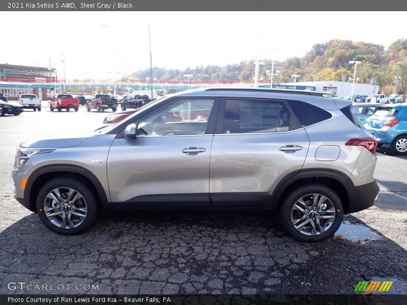 Steel Gray / Black 2021 Kia Seltos S AWD