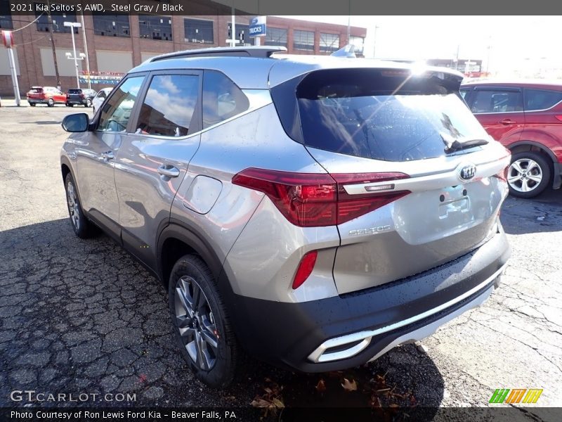 Steel Gray / Black 2021 Kia Seltos S AWD