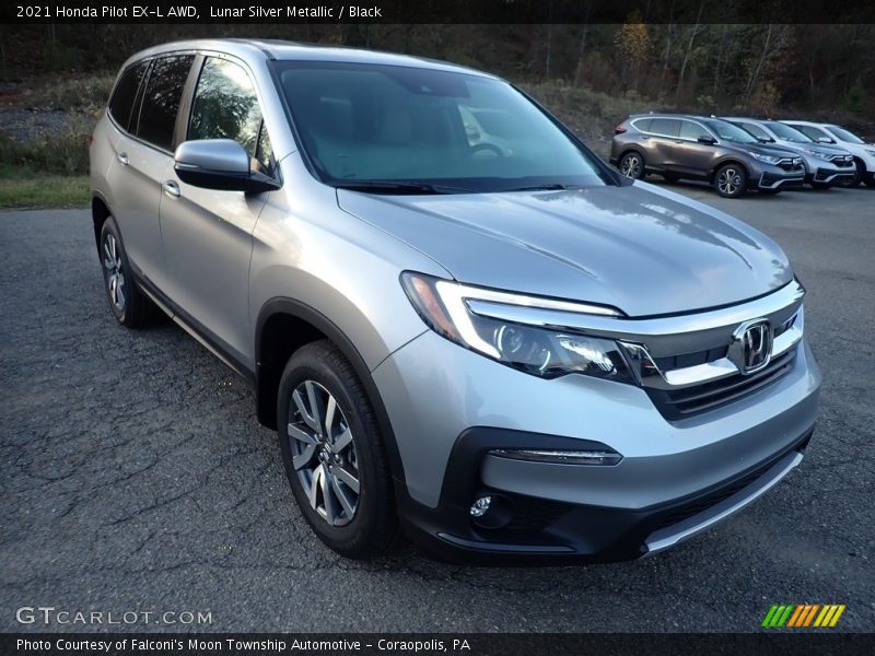 Lunar Silver Metallic / Black 2021 Honda Pilot EX-L AWD