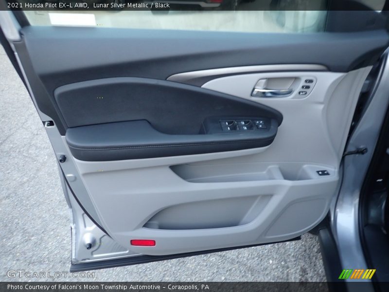 Lunar Silver Metallic / Black 2021 Honda Pilot EX-L AWD