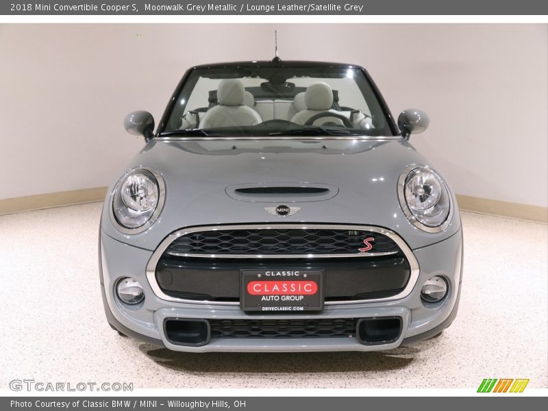 Moonwalk Grey Metallic / Lounge Leather/Satellite Grey 2018 Mini Convertible Cooper S