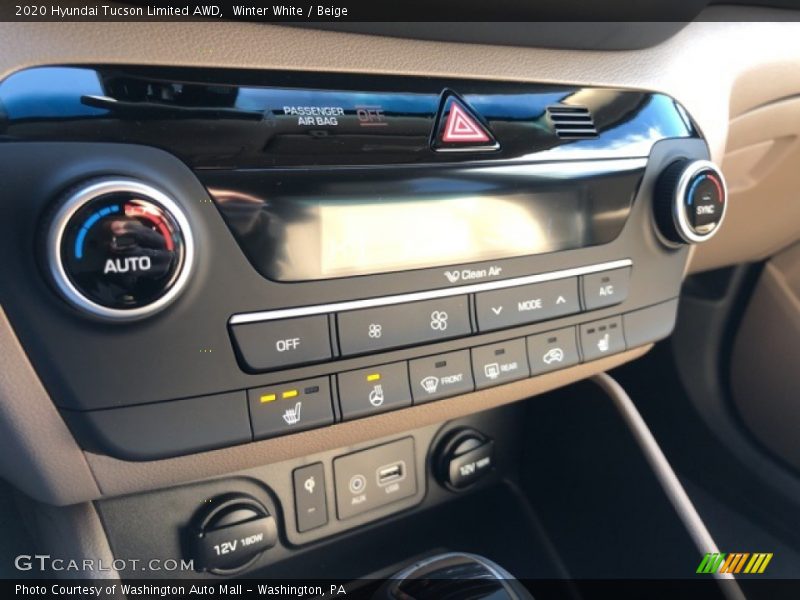 Winter White / Beige 2020 Hyundai Tucson Limited AWD