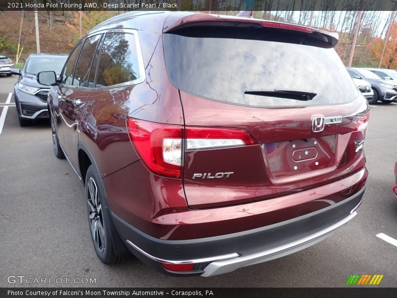 Deep Scarlet Pearl / Black 2021 Honda Pilot Touring AWD