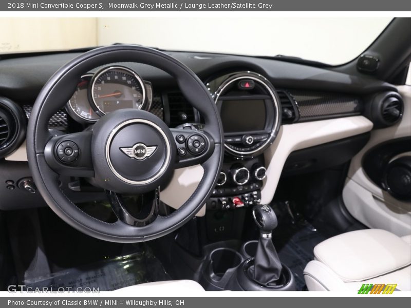 Moonwalk Grey Metallic / Lounge Leather/Satellite Grey 2018 Mini Convertible Cooper S