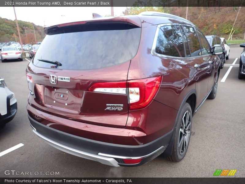 Deep Scarlet Pearl / Black 2021 Honda Pilot Touring AWD