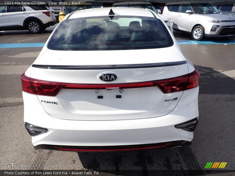 Clear White / Black 2021 Kia Forte GT-Line