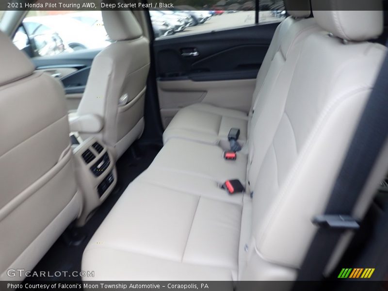Deep Scarlet Pearl / Black 2021 Honda Pilot Touring AWD