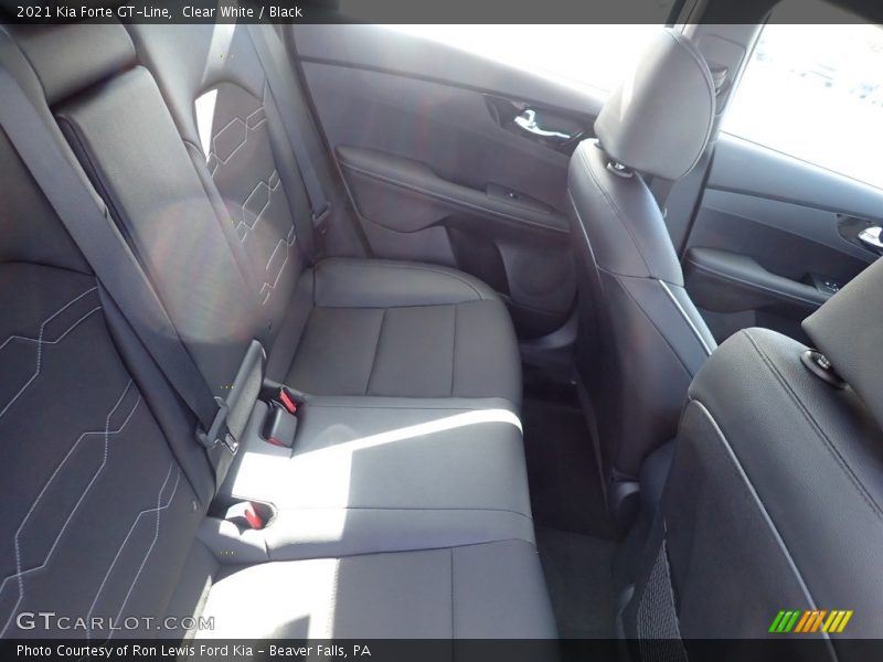 Clear White / Black 2021 Kia Forte GT-Line