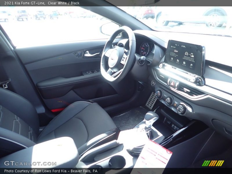 Clear White / Black 2021 Kia Forte GT-Line