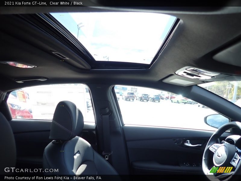 Clear White / Black 2021 Kia Forte GT-Line