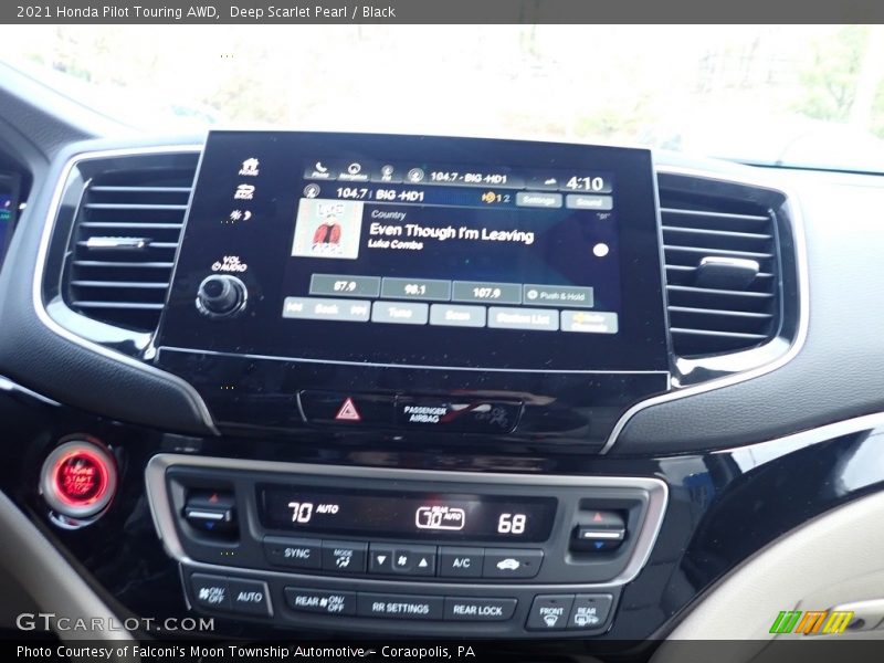 Deep Scarlet Pearl / Black 2021 Honda Pilot Touring AWD