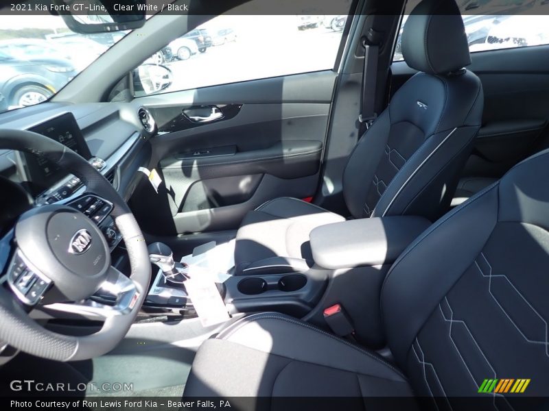 Clear White / Black 2021 Kia Forte GT-Line