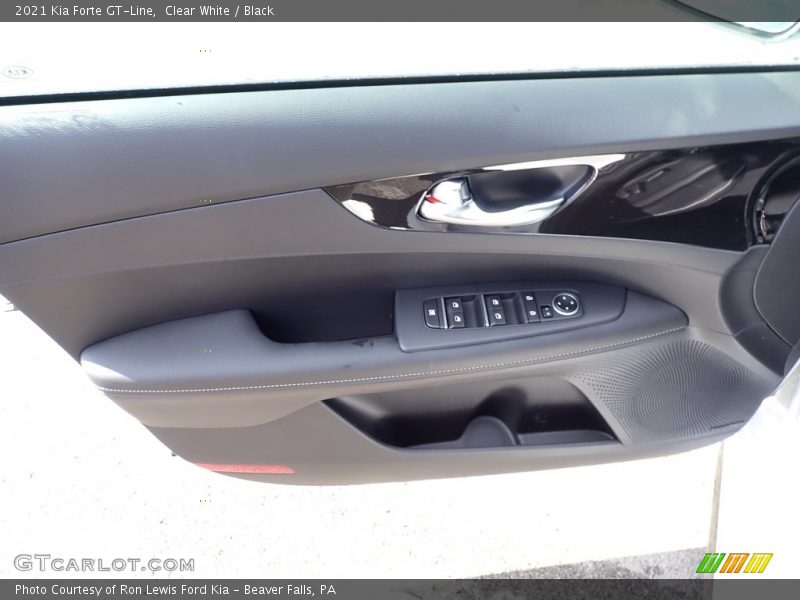 Clear White / Black 2021 Kia Forte GT-Line