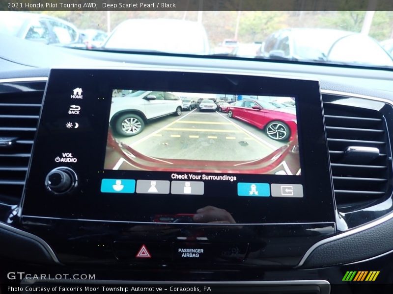 Deep Scarlet Pearl / Black 2021 Honda Pilot Touring AWD