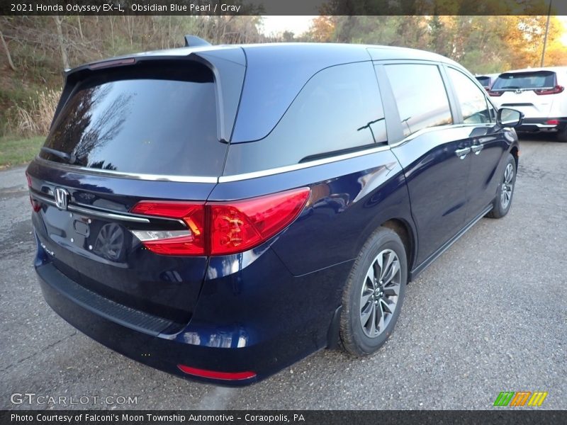 Obsidian Blue Pearl / Gray 2021 Honda Odyssey EX-L