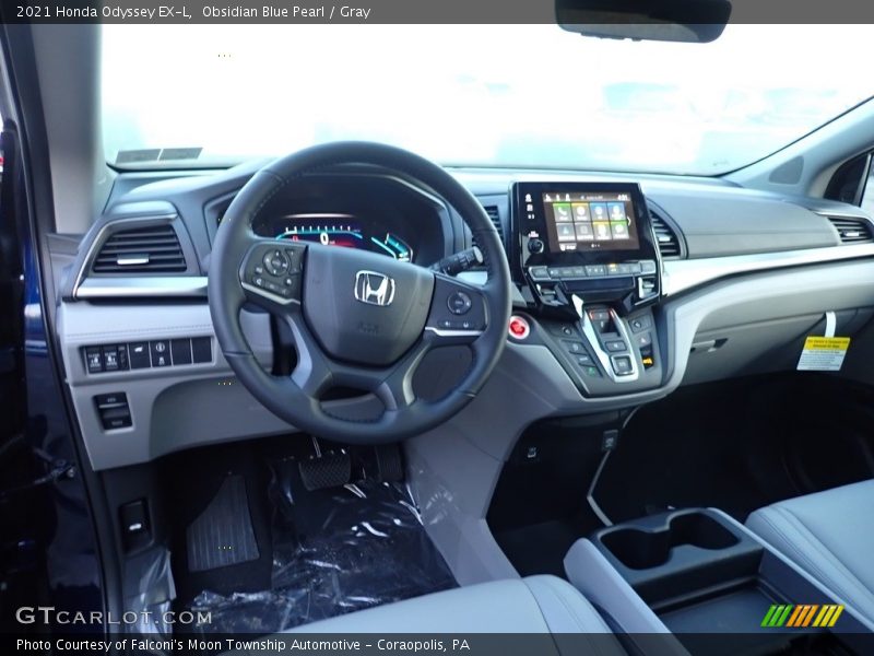 Obsidian Blue Pearl / Gray 2021 Honda Odyssey EX-L