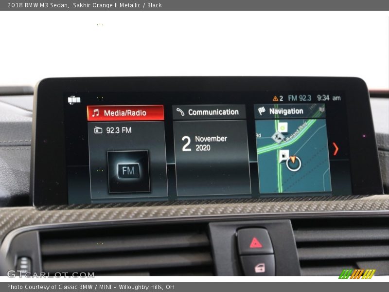 Sakhir Orange II Metallic / Black 2018 BMW M3 Sedan
