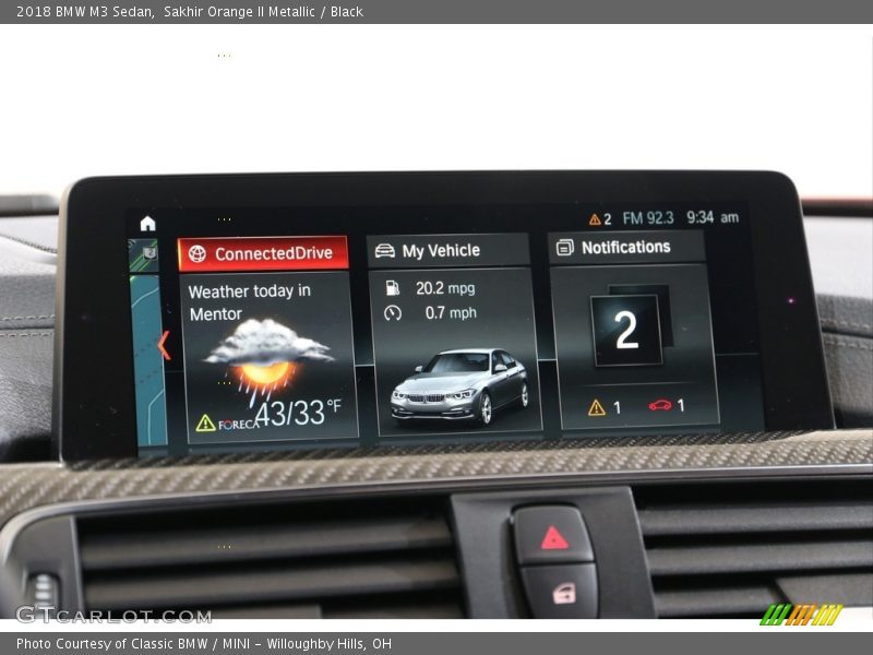 Sakhir Orange II Metallic / Black 2018 BMW M3 Sedan