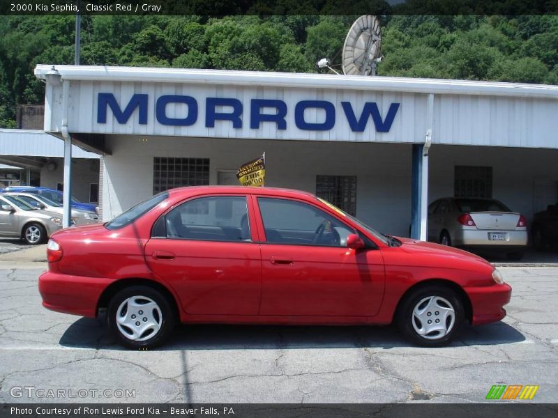 Classic Red / Gray 2000 Kia Sephia