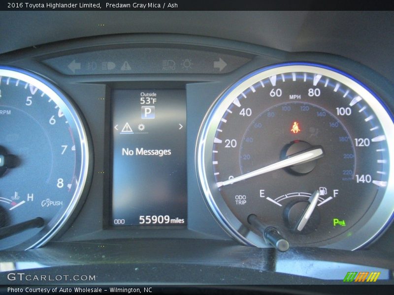 Predawn Gray Mica / Ash 2016 Toyota Highlander Limited