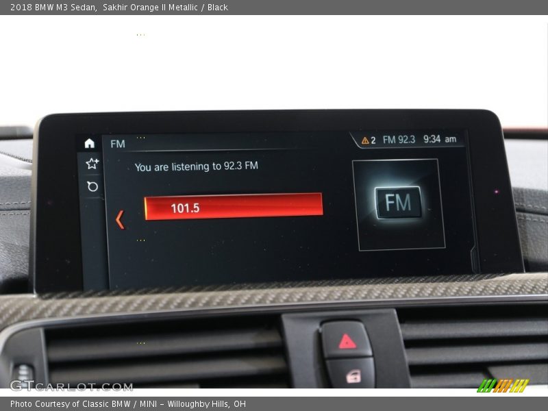Sakhir Orange II Metallic / Black 2018 BMW M3 Sedan