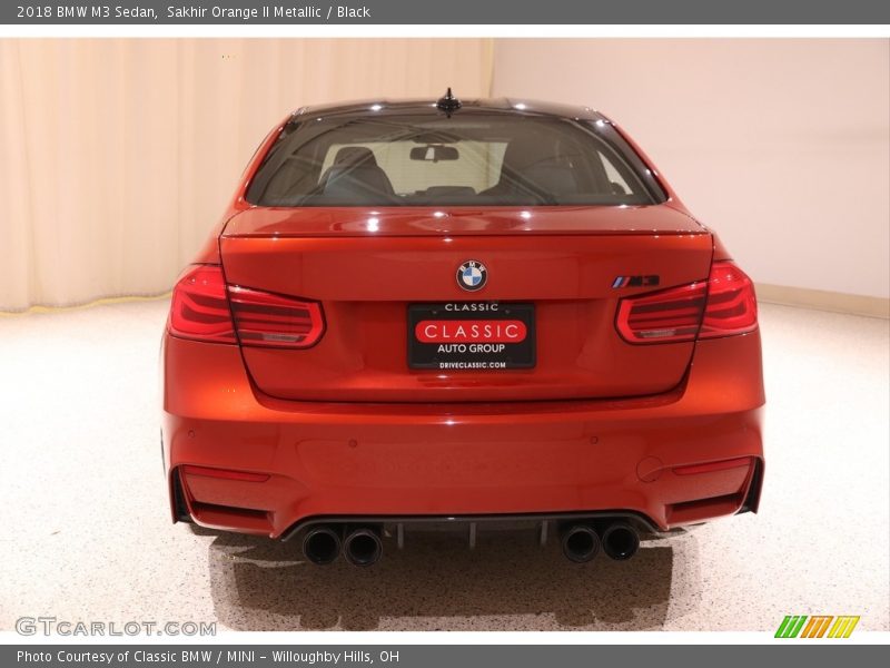 Sakhir Orange II Metallic / Black 2018 BMW M3 Sedan