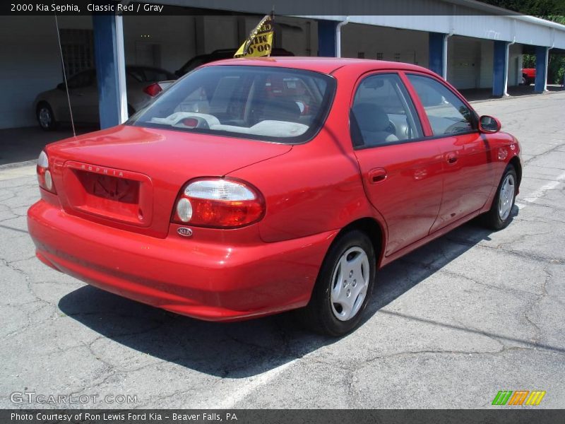 Classic Red / Gray 2000 Kia Sephia