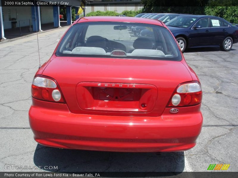 Classic Red / Gray 2000 Kia Sephia