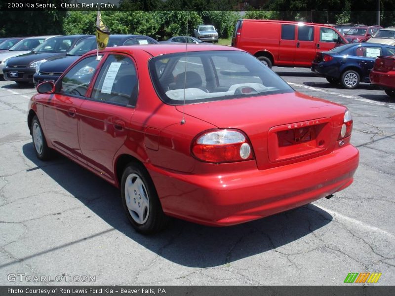 Classic Red / Gray 2000 Kia Sephia