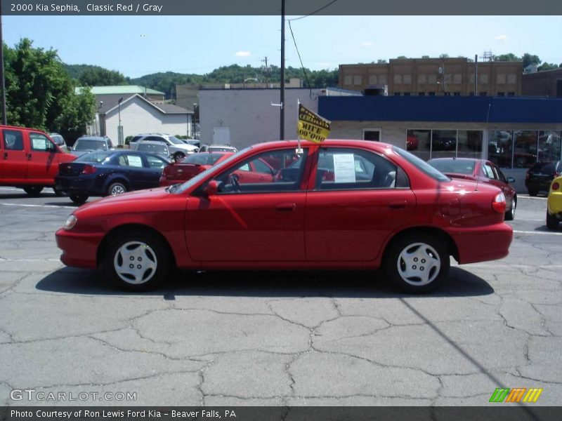 Classic Red / Gray 2000 Kia Sephia