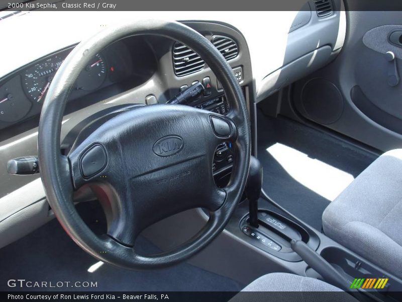 Classic Red / Gray 2000 Kia Sephia