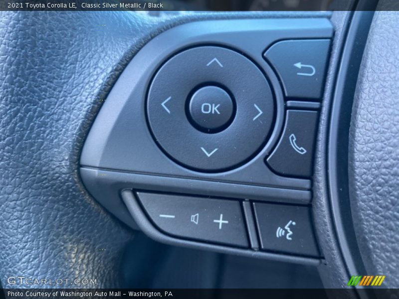 Classic Silver Metallic / Black 2021 Toyota Corolla LE