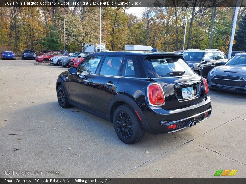 Midnight Black Metallic / Carbon Black 2021 Mini Hardtop Cooper S 4 Door