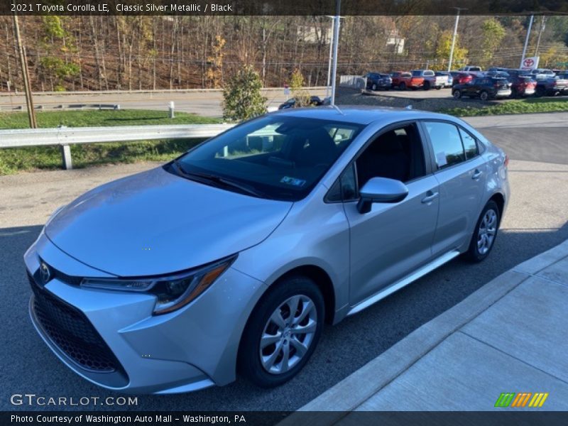 Classic Silver Metallic / Black 2021 Toyota Corolla LE
