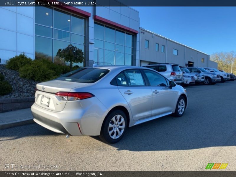 Classic Silver Metallic / Black 2021 Toyota Corolla LE