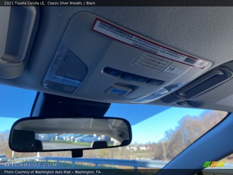 Classic Silver Metallic / Black 2021 Toyota Corolla LE