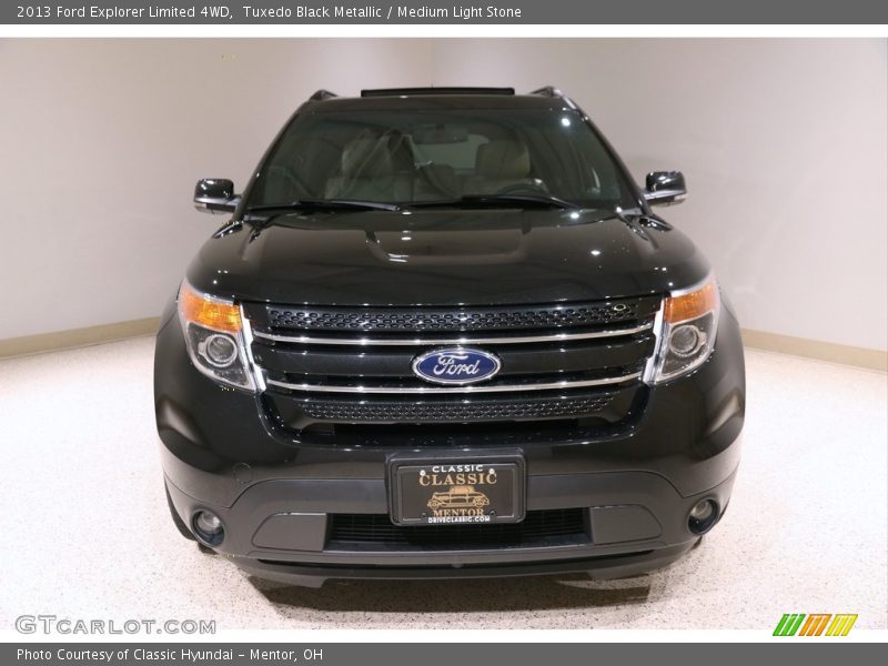 Tuxedo Black Metallic / Medium Light Stone 2013 Ford Explorer Limited 4WD