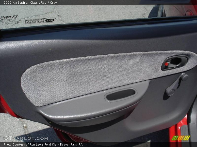 Classic Red / Gray 2000 Kia Sephia