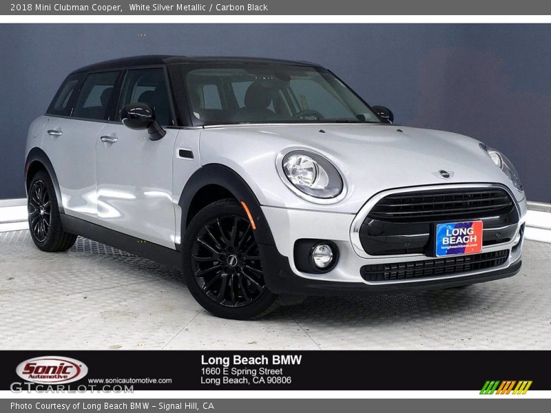 White Silver Metallic / Carbon Black 2018 Mini Clubman Cooper