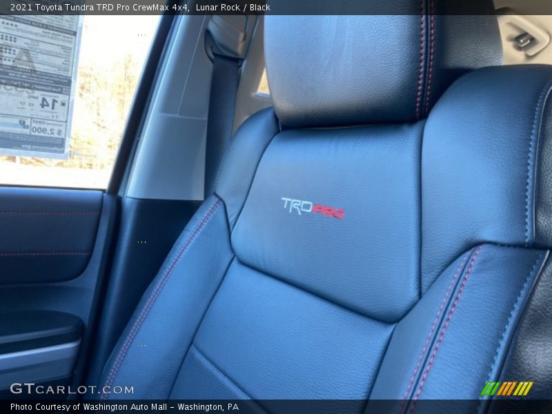 Front Seat of 2021 Tundra TRD Pro CrewMax 4x4