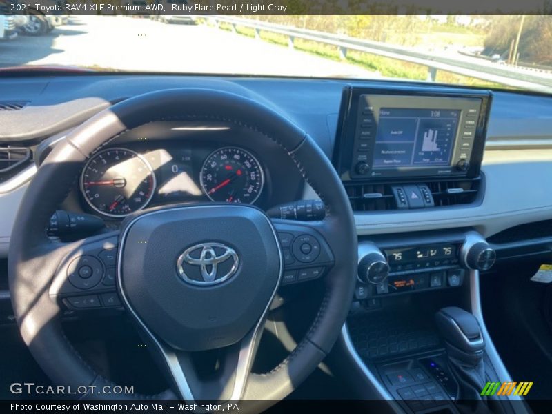 Ruby Flare Pearl / Light Gray 2021 Toyota RAV4 XLE Premium AWD
