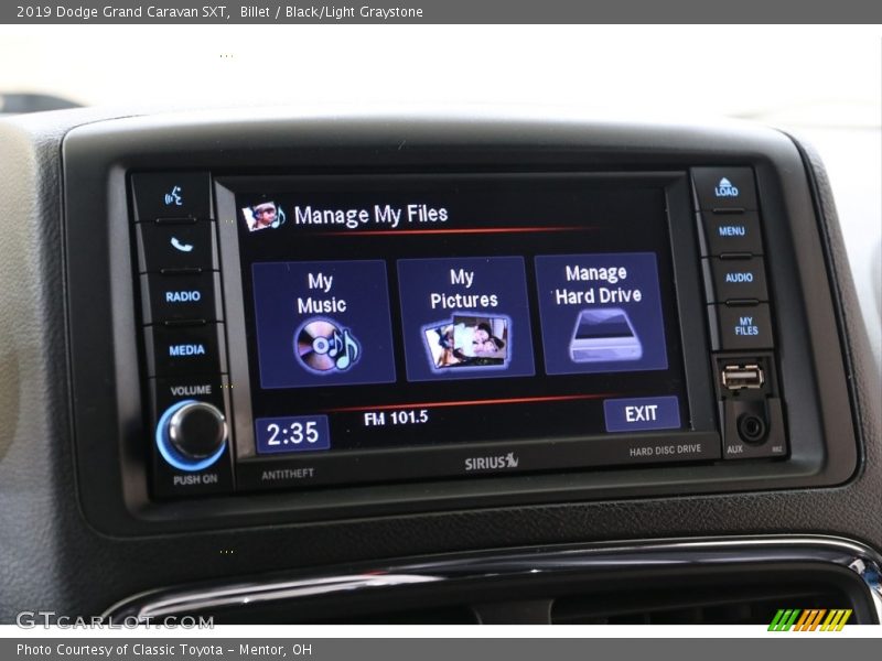 Billet / Black/Light Graystone 2019 Dodge Grand Caravan SXT