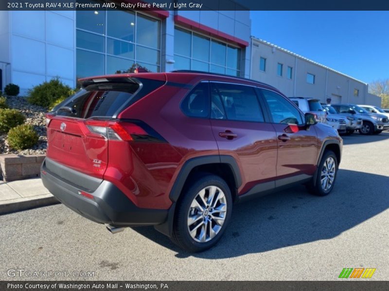 Ruby Flare Pearl / Light Gray 2021 Toyota RAV4 XLE Premium AWD