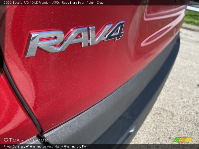 Ruby Flare Pearl / Light Gray 2021 Toyota RAV4 XLE Premium AWD